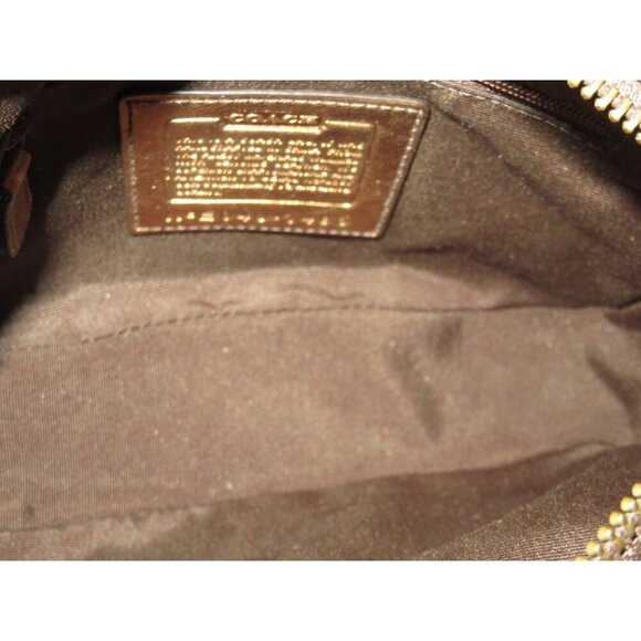 Coach 2004 Special Edition Signature C Khaki Bronze Canvas Suede & Leather Buckl - Picture 9 of 15
